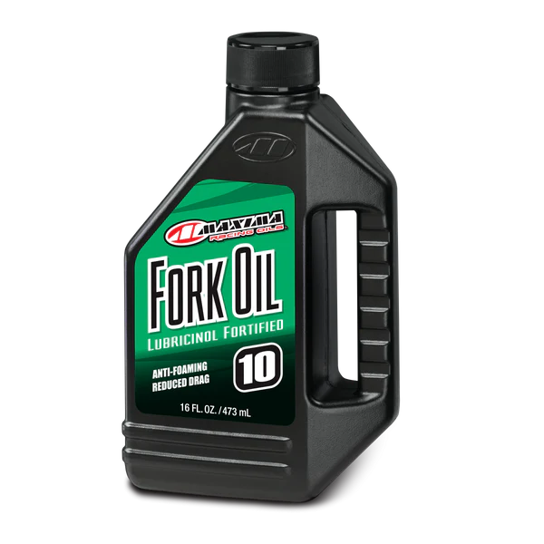 ACEITE PARA SUSPENSIONES DELANTERAS DE MOTO MINERAL 10WT MAXIMA FORK OIL 473 ML